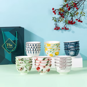 Ceramic Bowls and Chopsticks